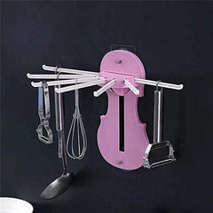7-in-1 Multifunction Retractable Wall-Mounted Pull-Out Hanger Rack