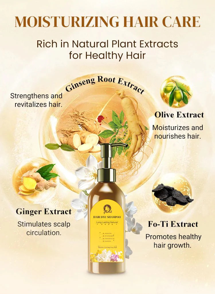 Buy 1 get 1 free Long Lasting Natural Hair Dye Shampoo
