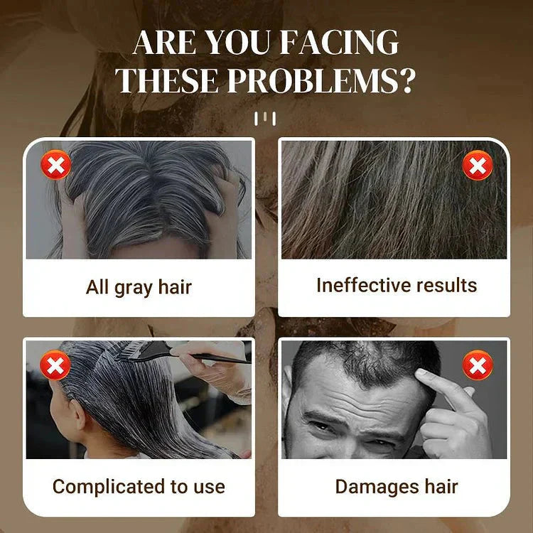 Buy 1 get 1 free Long Lasting Natural Hair Dye Shampoo